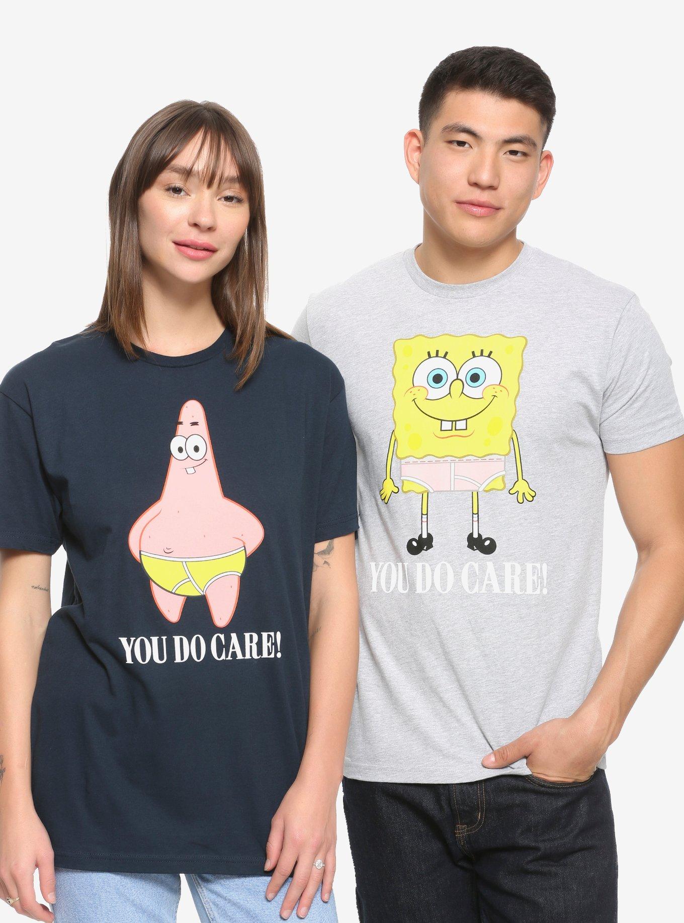 SpongeBob SquarePants Patrick You Do Care Women's Couples T-Shirt - BoxLunch Exclusive, PINK, alternate