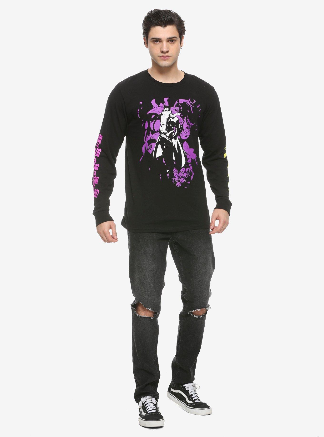 JoJo's Bizarre Adventure Jotaro & Dio Long-Sleeve T-Shirt, BLACK, alternate