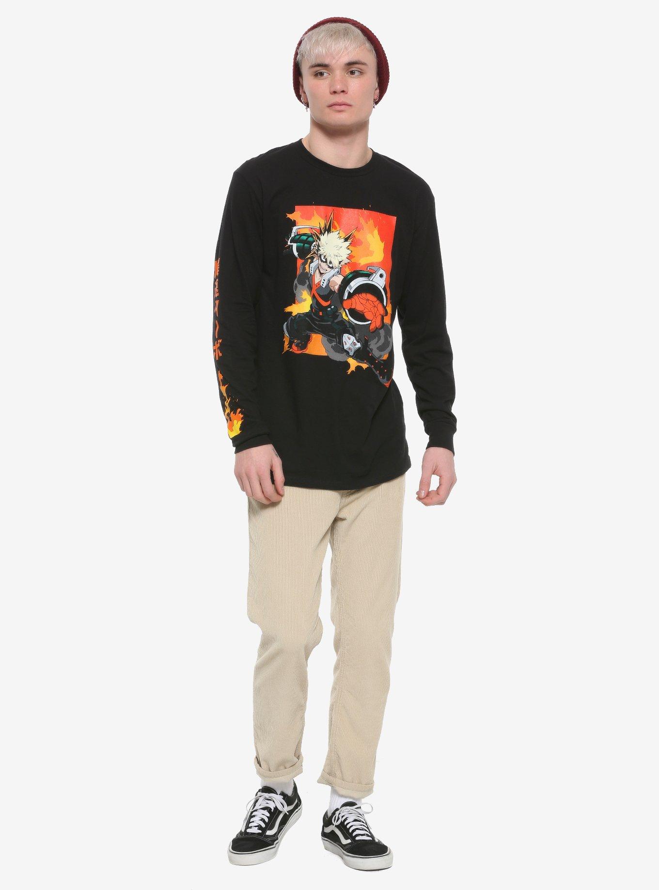 My Hero Academia Bakugo Long-Sleeve T-Shirt, BLACK, alternate