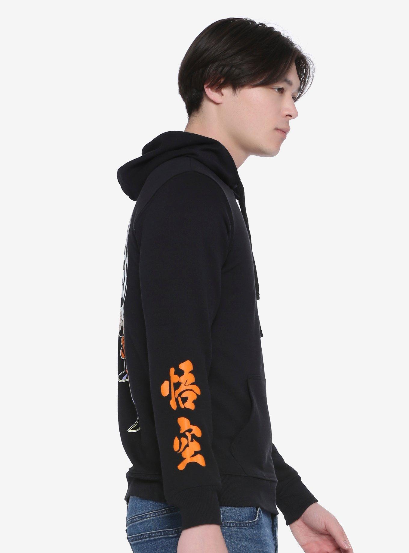 Dragon Ball Z Goku Fighting Stance Hoodie, BLACK, alternate