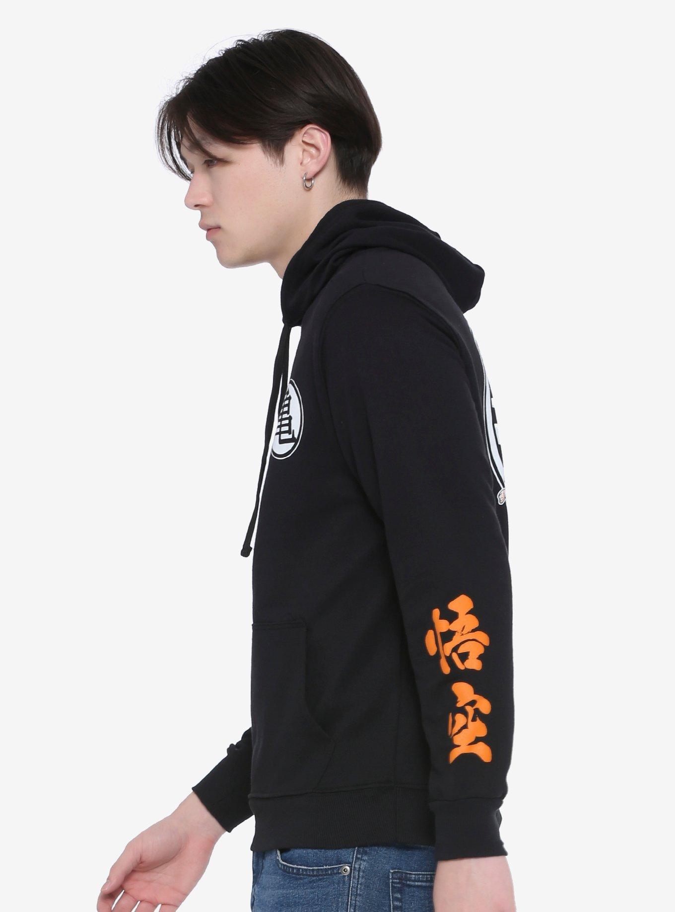 Dragon Ball Z Goku Fighting Stance Hoodie, BLACK, alternate