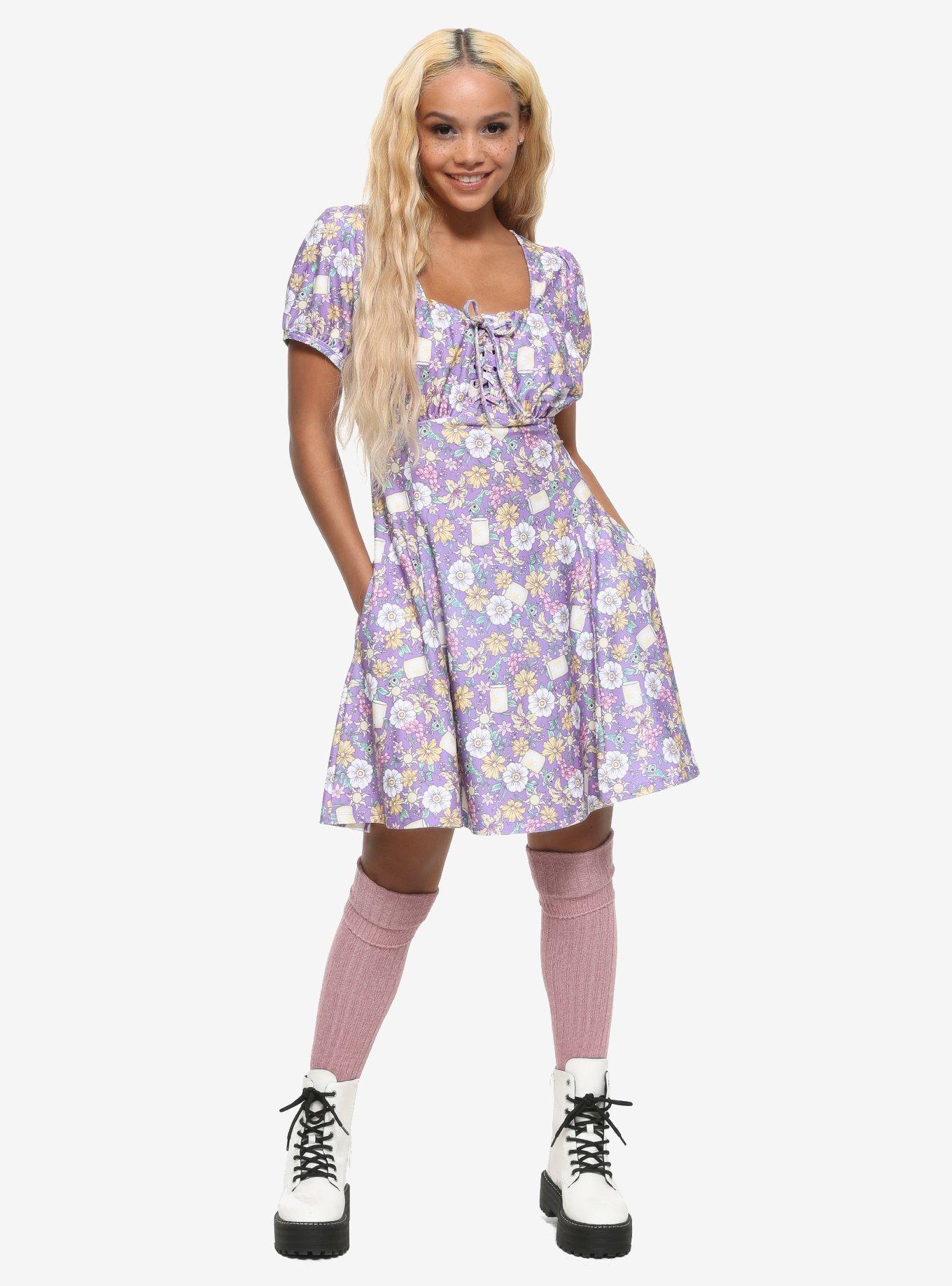 Her Universe Disney Tangled Floral Icons Dress, MULTI, alternate
