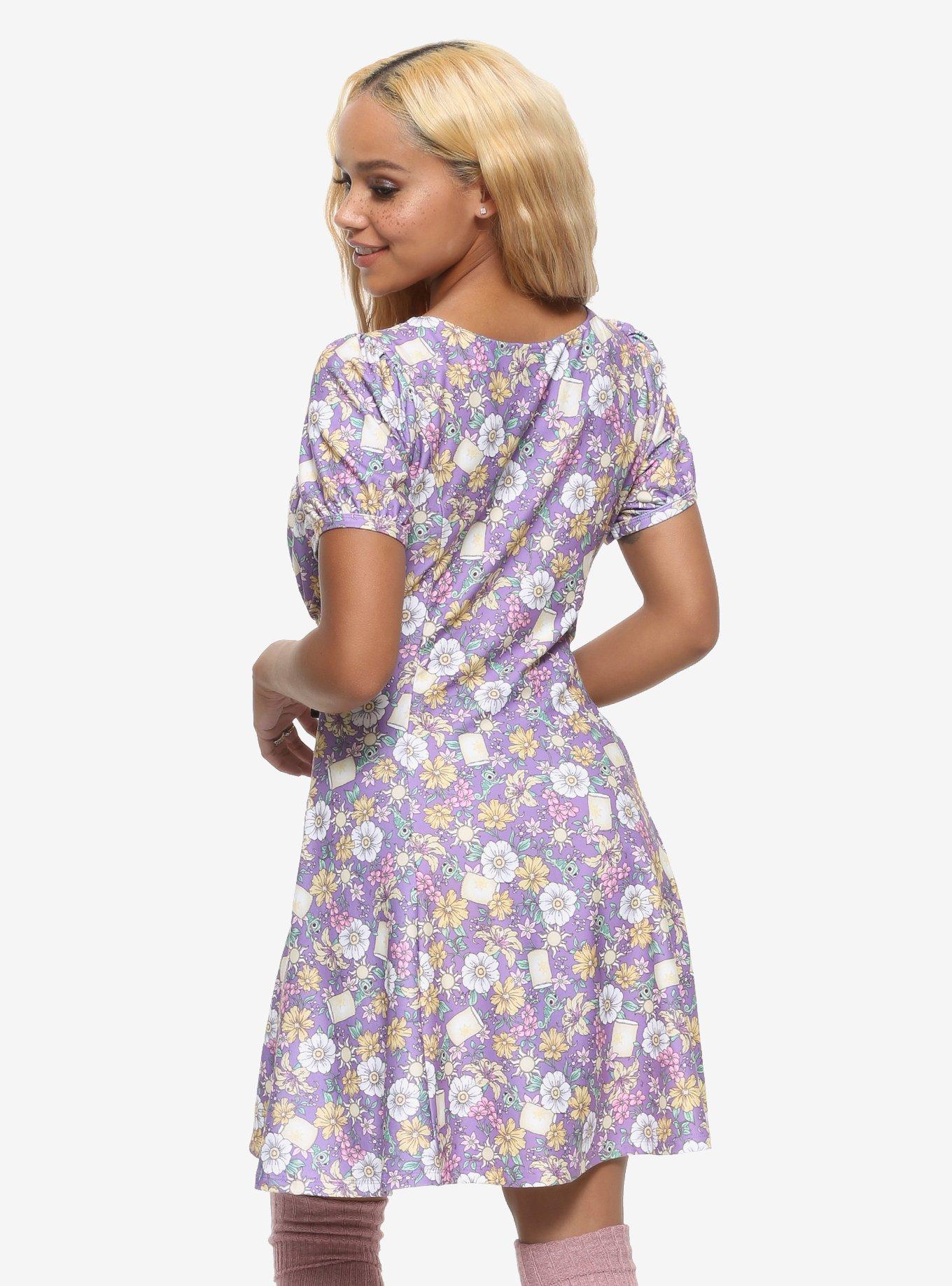 Her Universe Disney Tangled Floral Icons Dress, MULTI, alternate