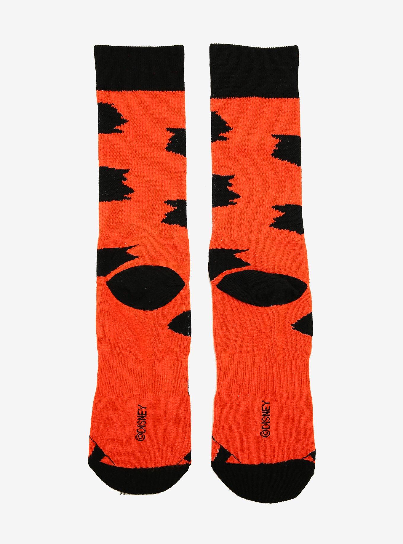 Disney Winnie the Pooh Tigger Stripes Crew Socks - BoxLunch Exclusive, , alternate