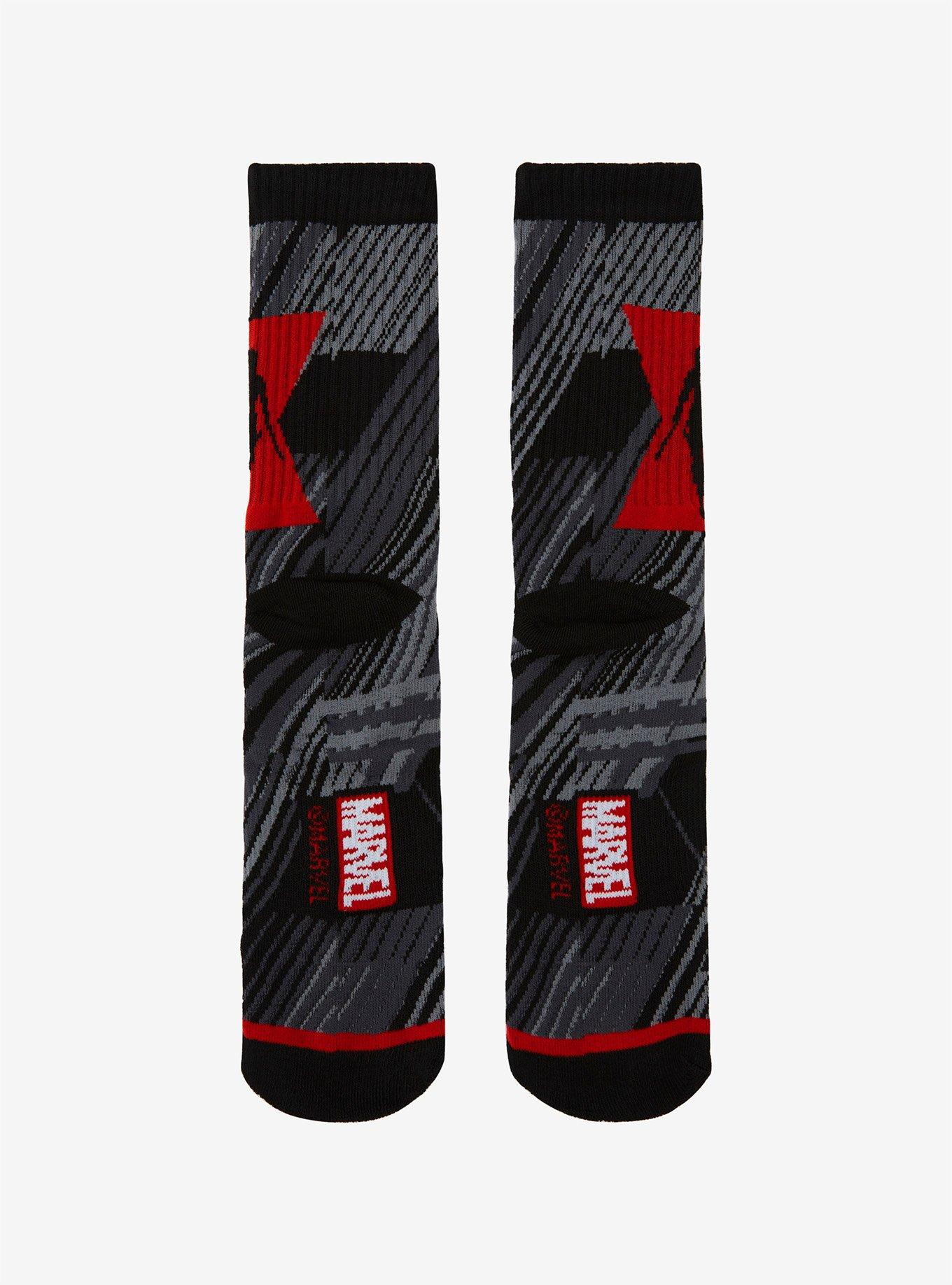 Marvel Black Widow Hourglass Crew Socks - BoxLunch Exclusive, , alternate