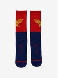 Wonder Woman 2-Tone Lurex Logo Crew Socks - BoxLunch Exclusive, , alternate
