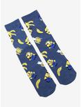 Despicable Me Minions Banana Crew Socks - BoxLunch Exclusive, , alternate