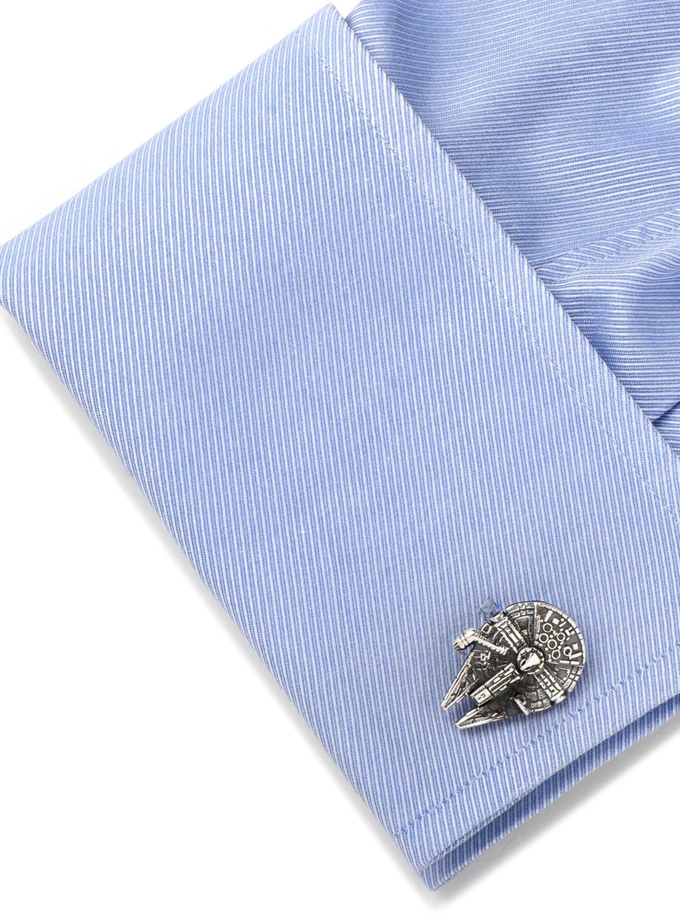 3D Star Wars Millennium Falcon Cufflinks, , alternate