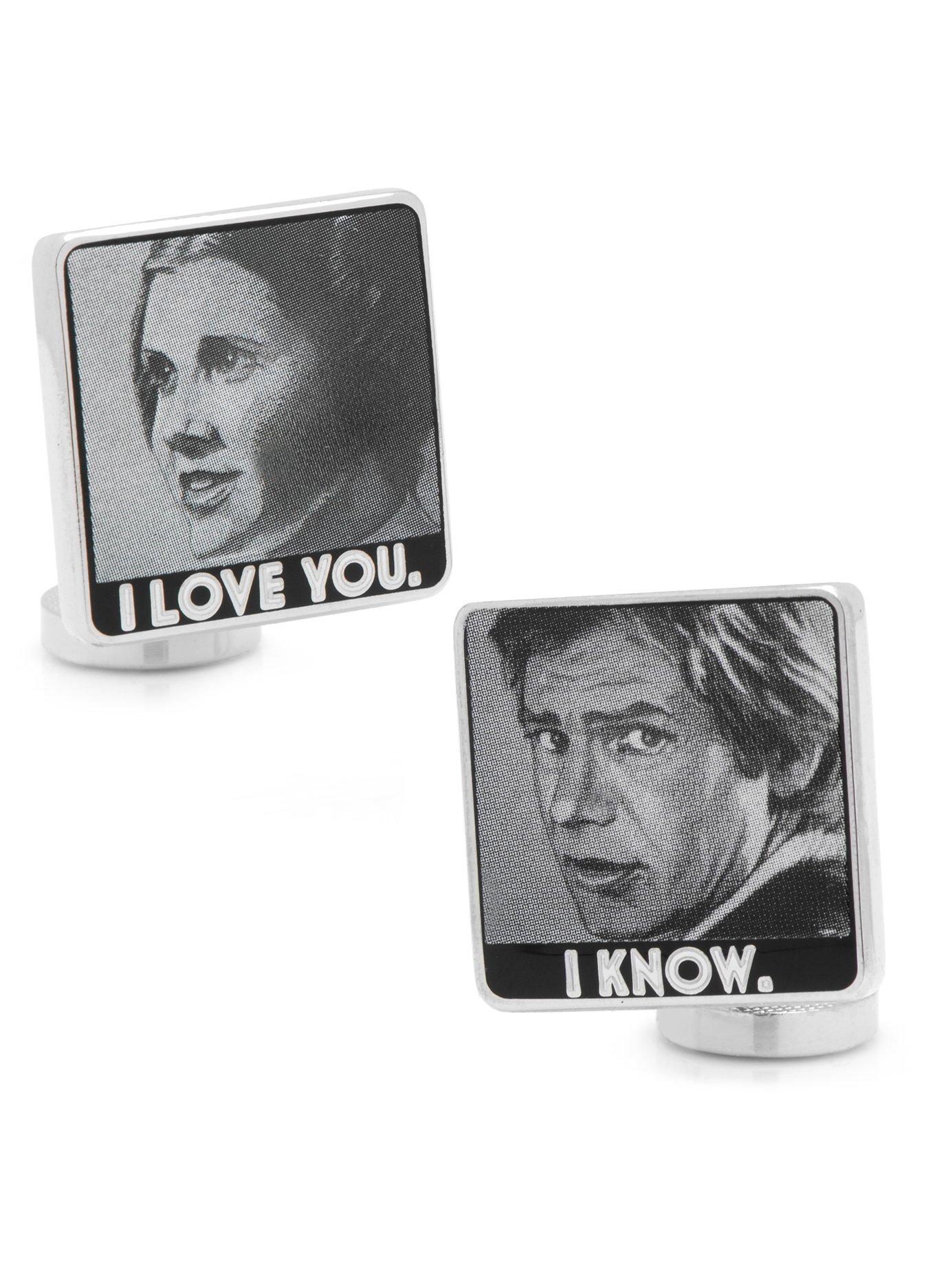 Star Wars I Love You I Know Cufflinks, , hi-res