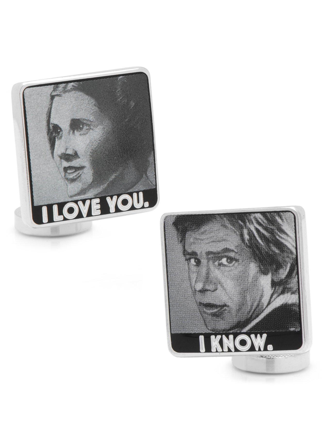 Star Wars I Love You I Know Cufflinks, , alternate