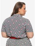 Her Universe Disney Snow White And The Seven Dwarfs Poison Apple Gingham Woven Button-Up Plus Size, MULTI, alternate