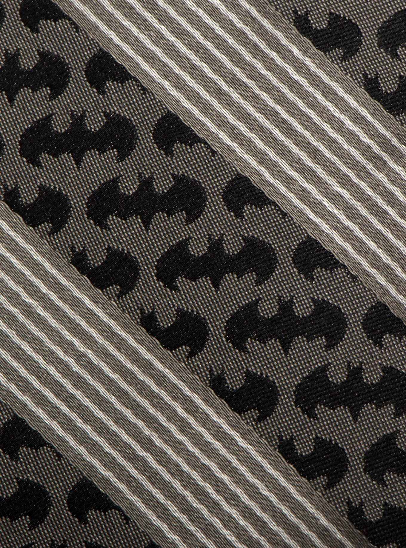 DC Comics Batman Black Pinstripe Tie, , alternate