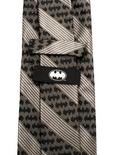 DC Comics Batman Black Pinstripe Tie, , alternate