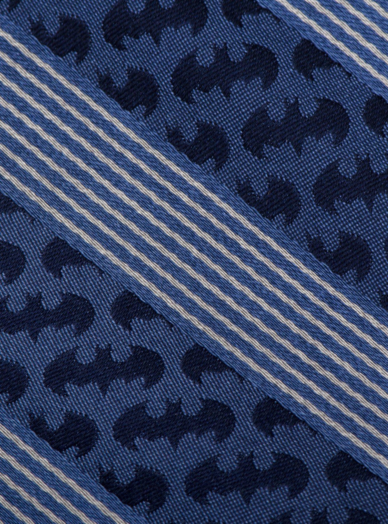 DC Comics Batman Pinstripe Navy Tie, , alternate