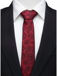 DC Comics Batman Red Paisley Tie, , alternate