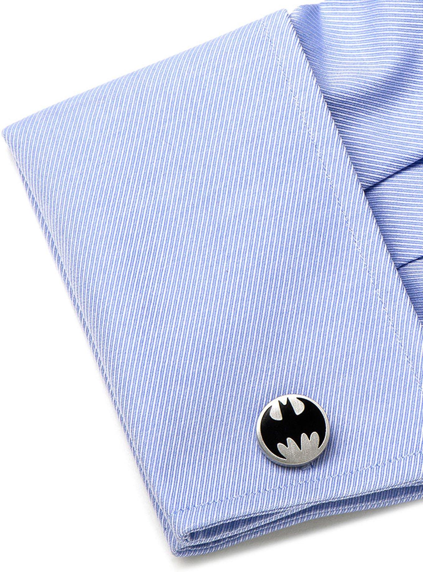 DC Comics Vintage Batman Logo Cufflinks, , alternate