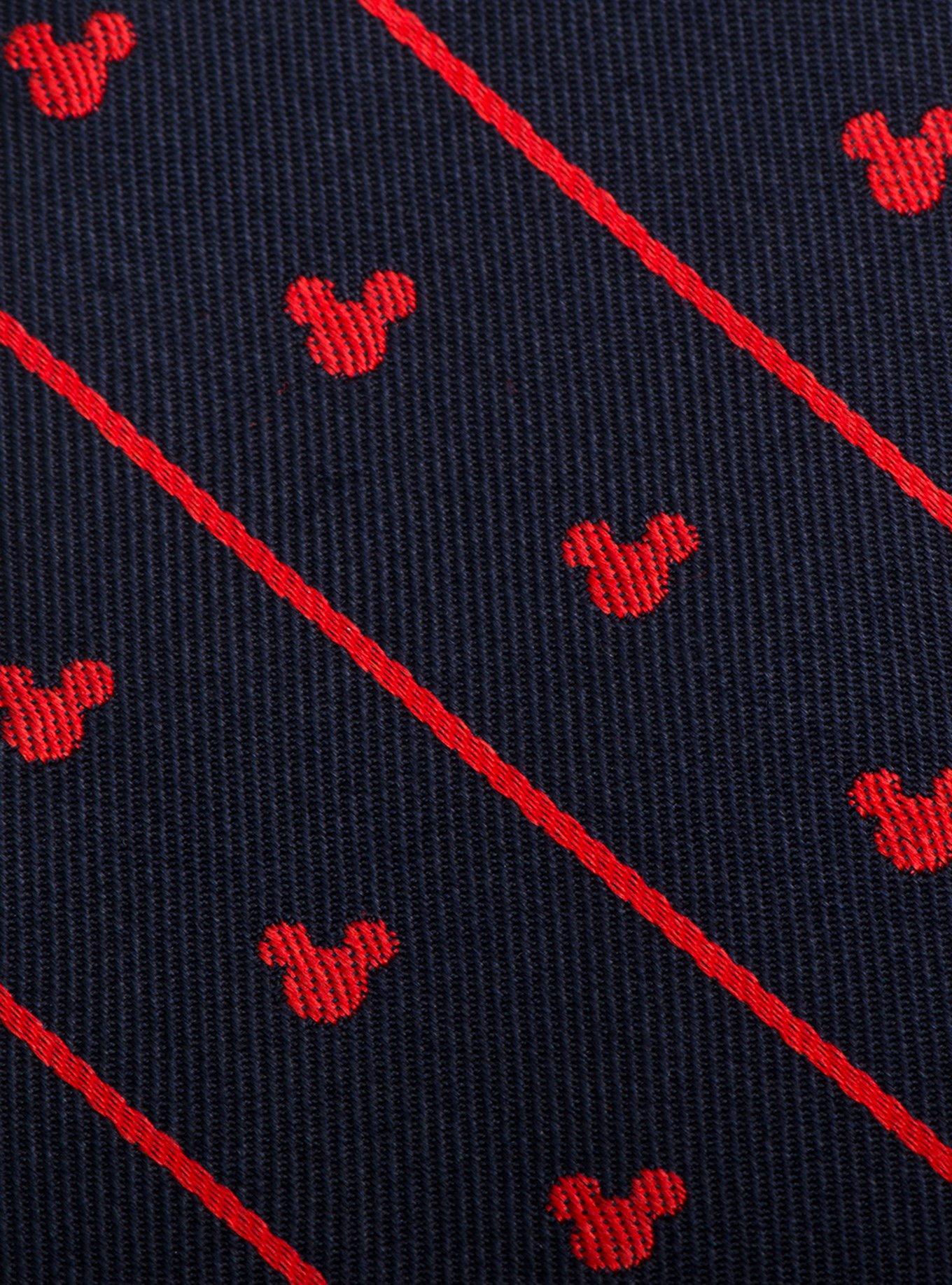 Disney Mickey Mouse Navy Pinstripe Tie, , hi-res