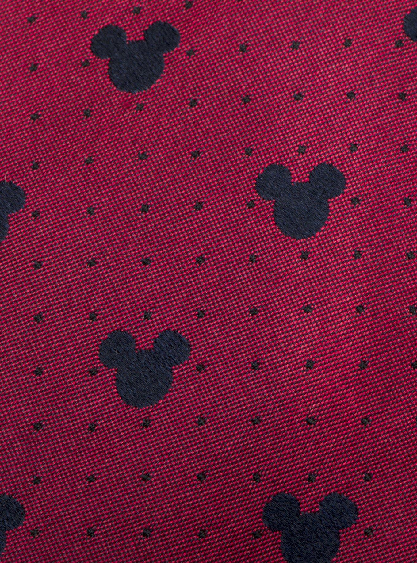 Disney Mickey Mouse Red Pin Dot Tie, , alternate