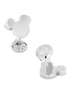 Disney Mickey Mouse Silhouette Stainless Steel Cufflinks, , hi-res