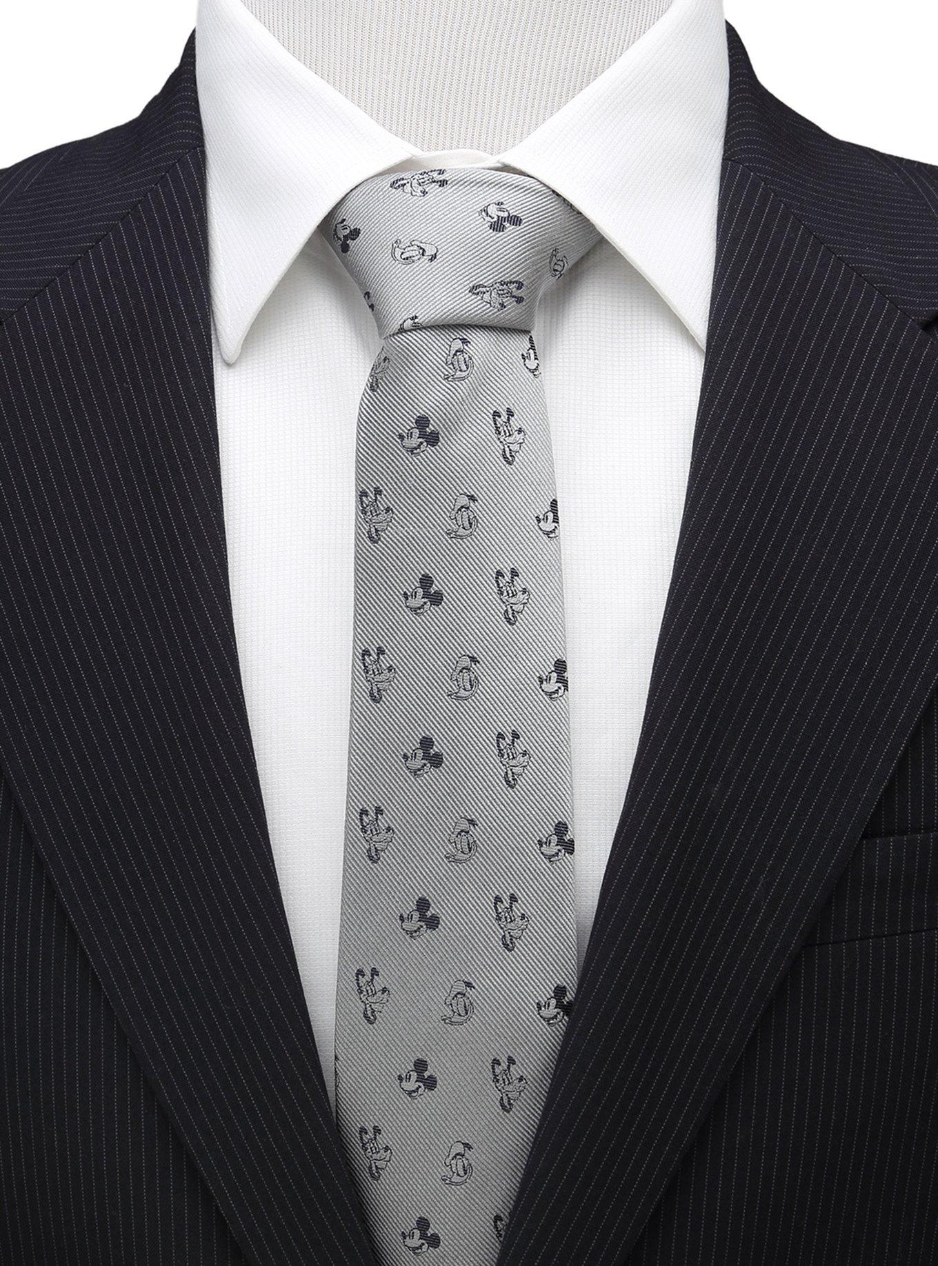 Disney Mickey and Friends Gray Tie, , alternate