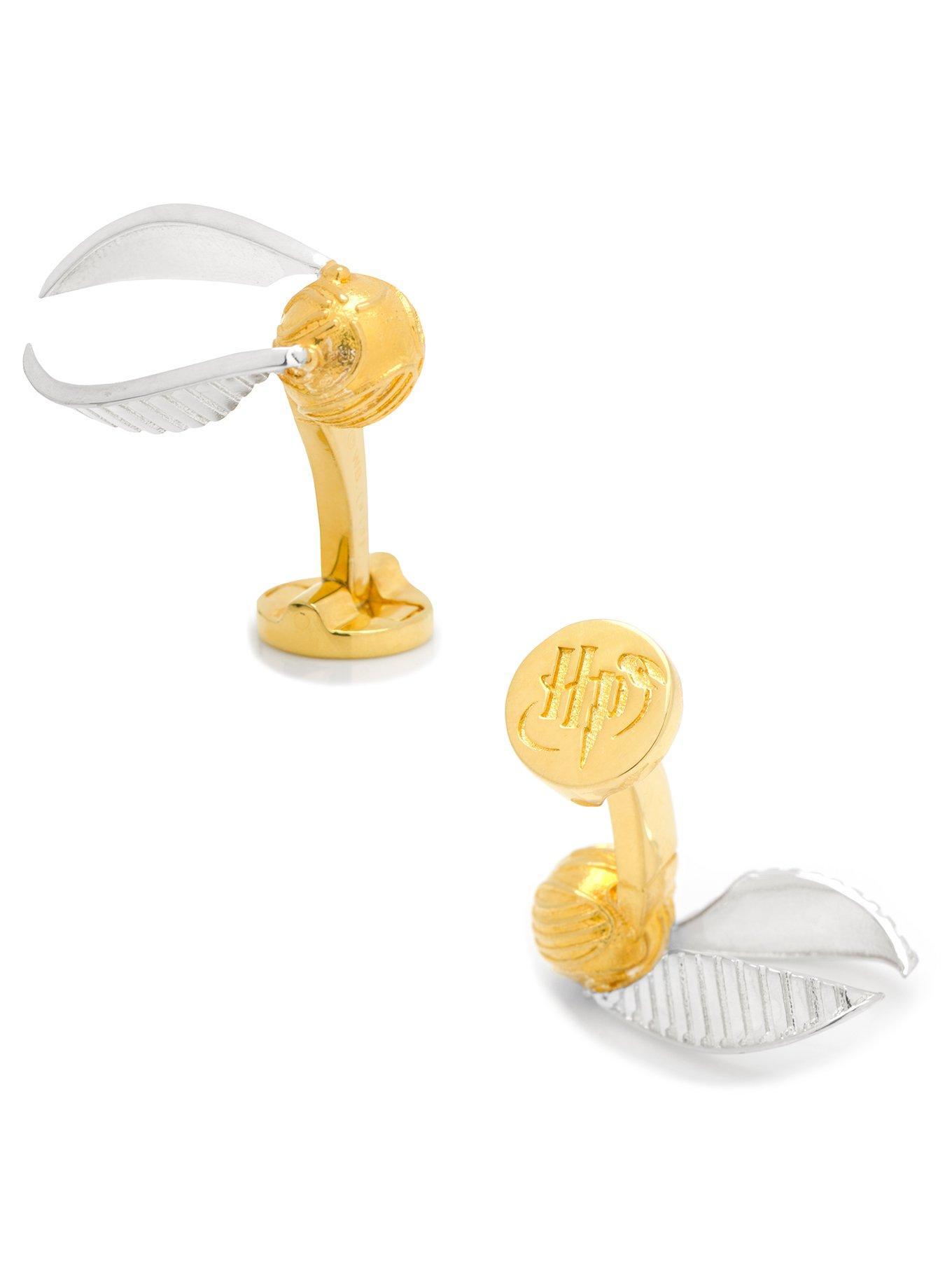 Harry Potter Golden Snitch 3D Cufflinks