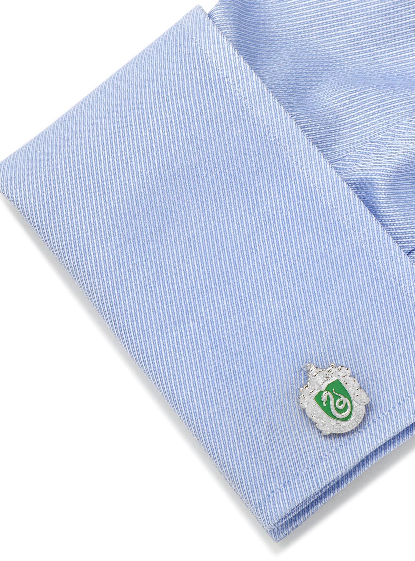Harry Potter Slytherin Crest Cufflinks, , alternate