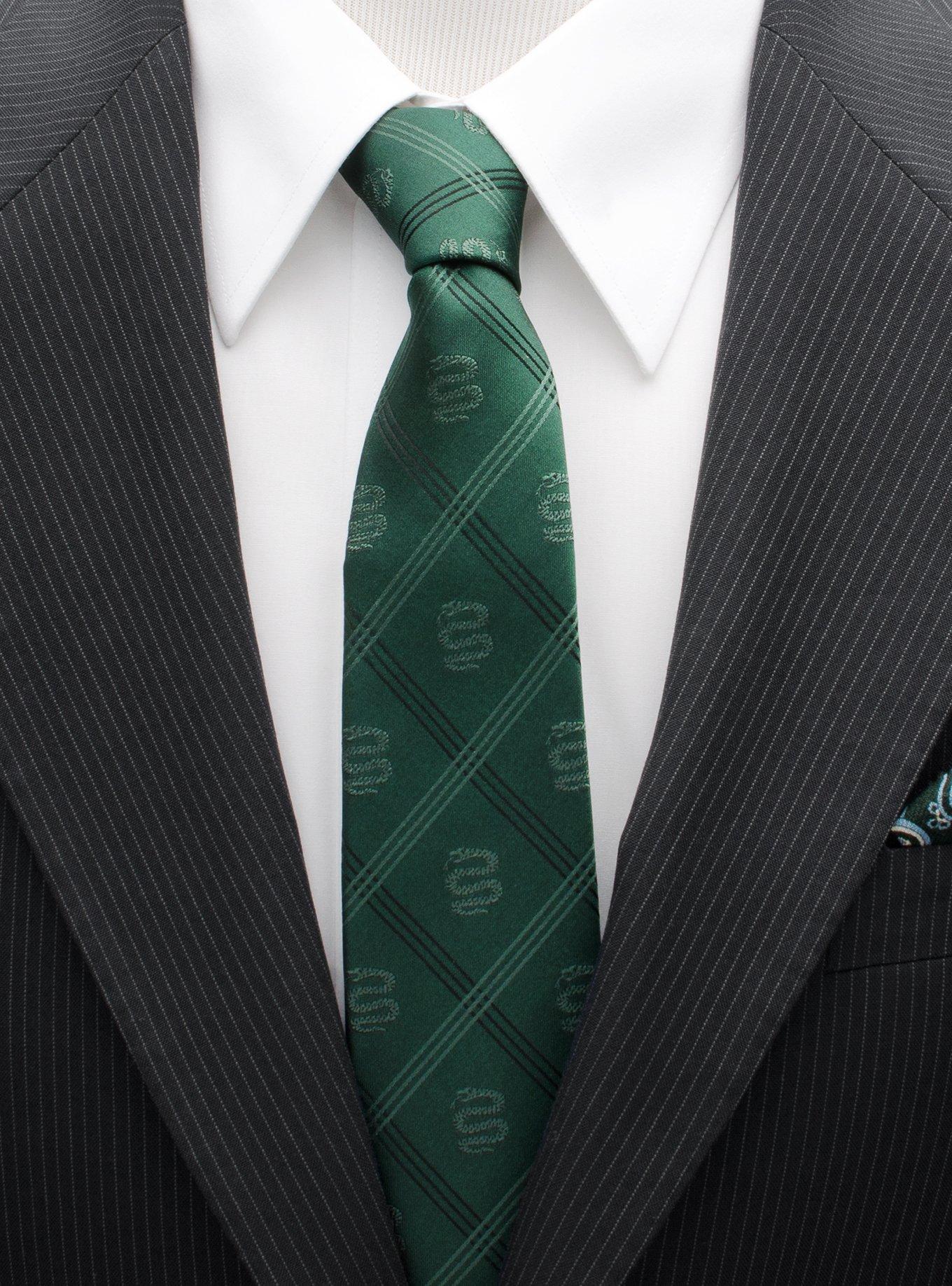 Harry Potter Slytherin Plaid Tie, , alternate