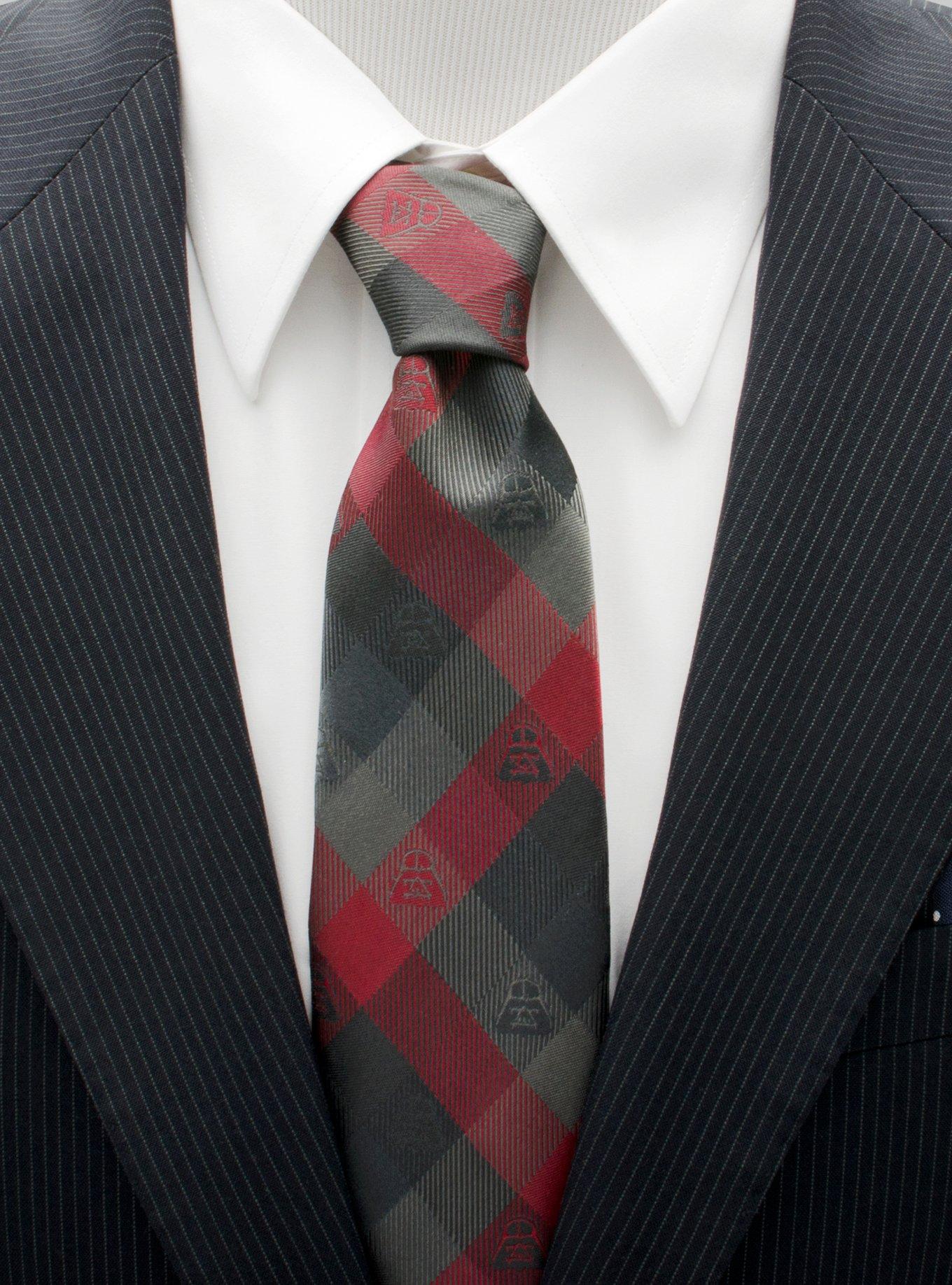Star Wars Darth Vader Red Plaid Tie, , alternate