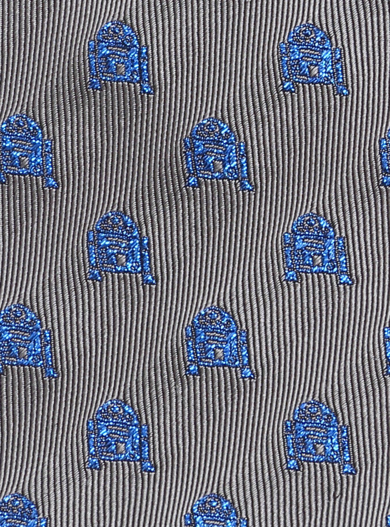 Star Wars R2D2 Metallic Blue Tie, , alternate