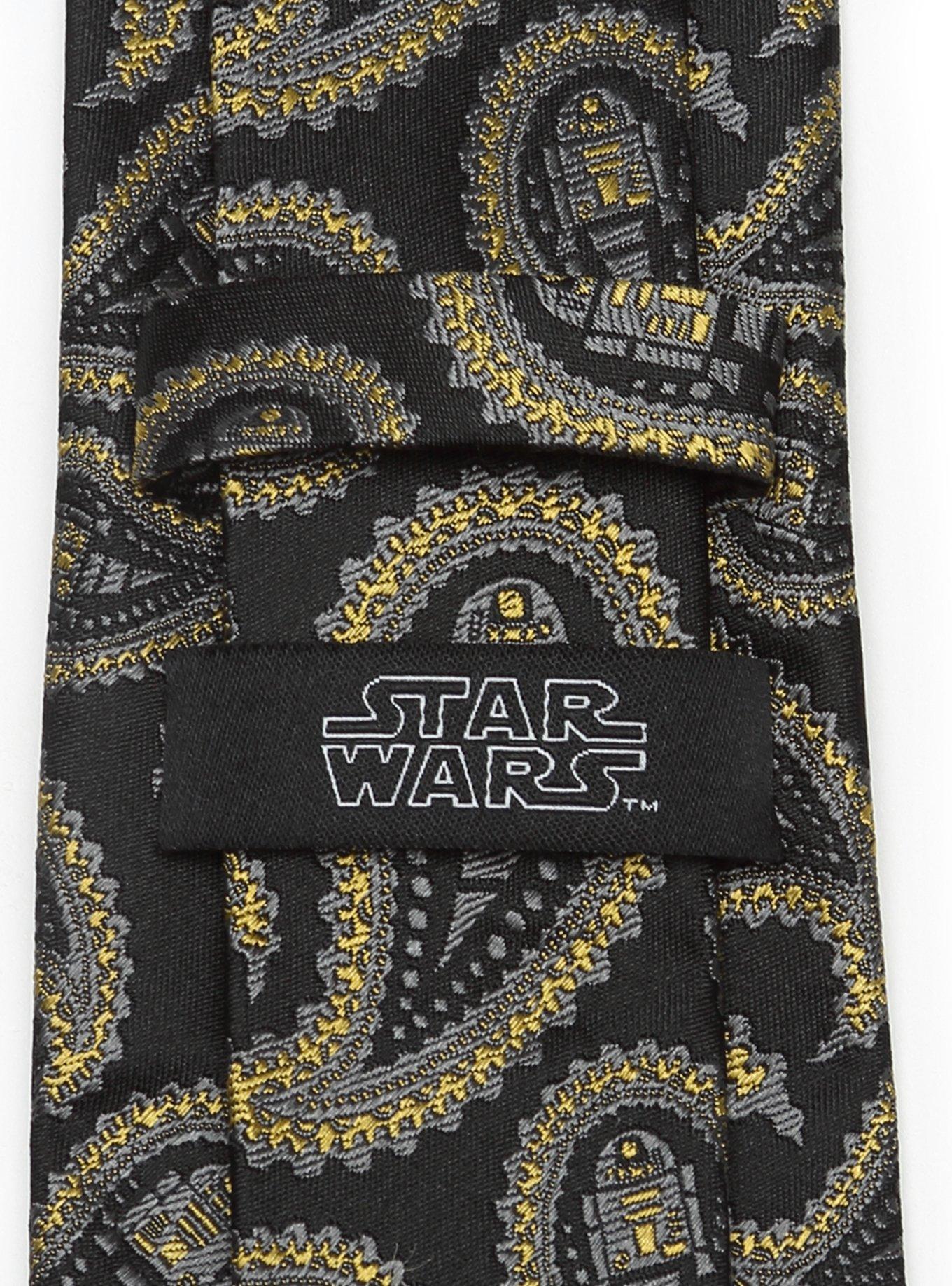 Star Wars R2D2 Paisley Black Tie, , alternate