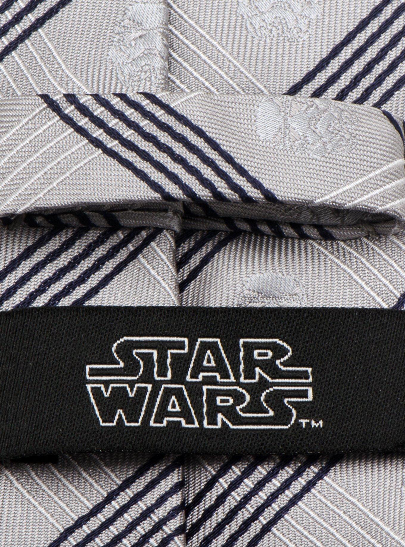 Star Wars Stormtrooper Gray Plaid Tie, , alternate