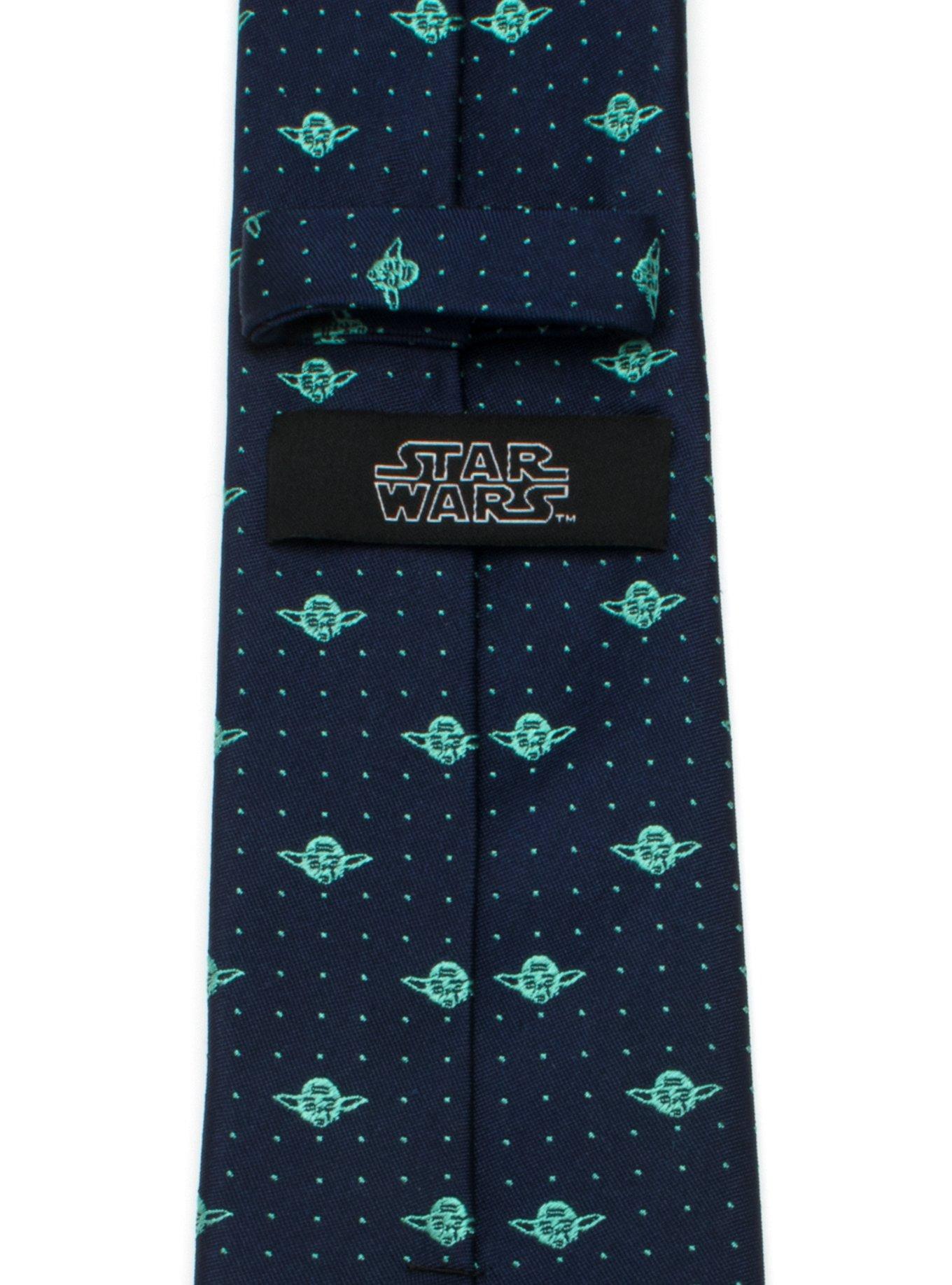 Star Wars Yoda Dot Navy Tie, , alternate