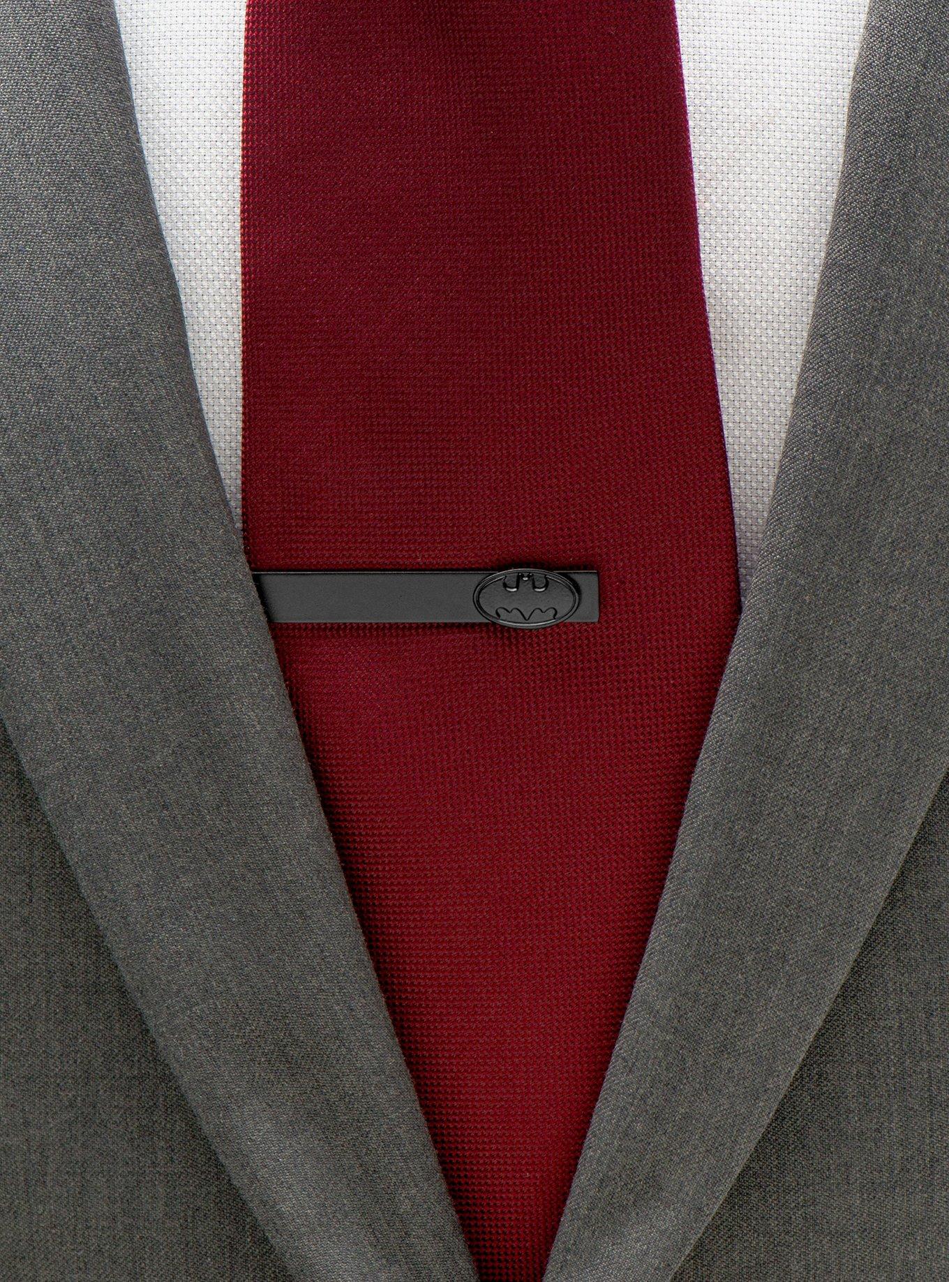 DC Comics Batman Black Oval Tie Bar, , hi-res