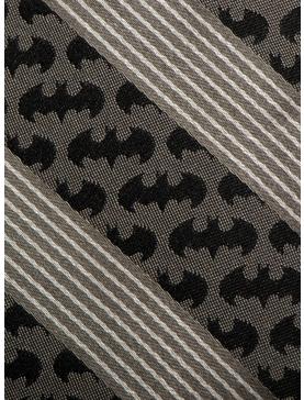 Plus Size DC Comics Batman Black Pinstripe Tie, , hi-res