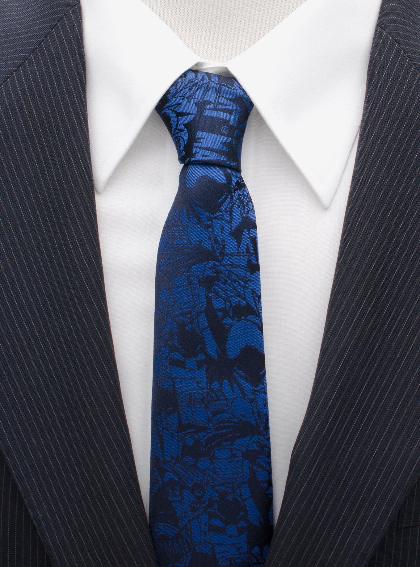 DC Comics Batman Blue Comic Tie, , alternate