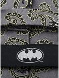 DC Comics Batman Gray and Yellow Paisley Tie, , alternate