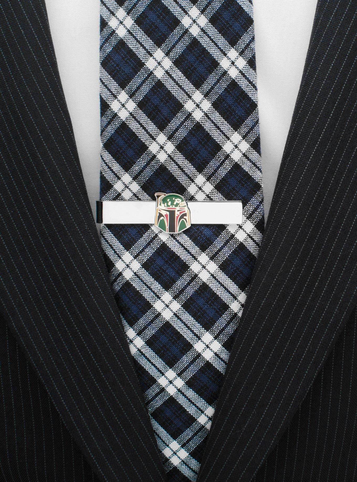 Star Wars Boba Fett Distressed Helmet Tie Bar, , hi-res