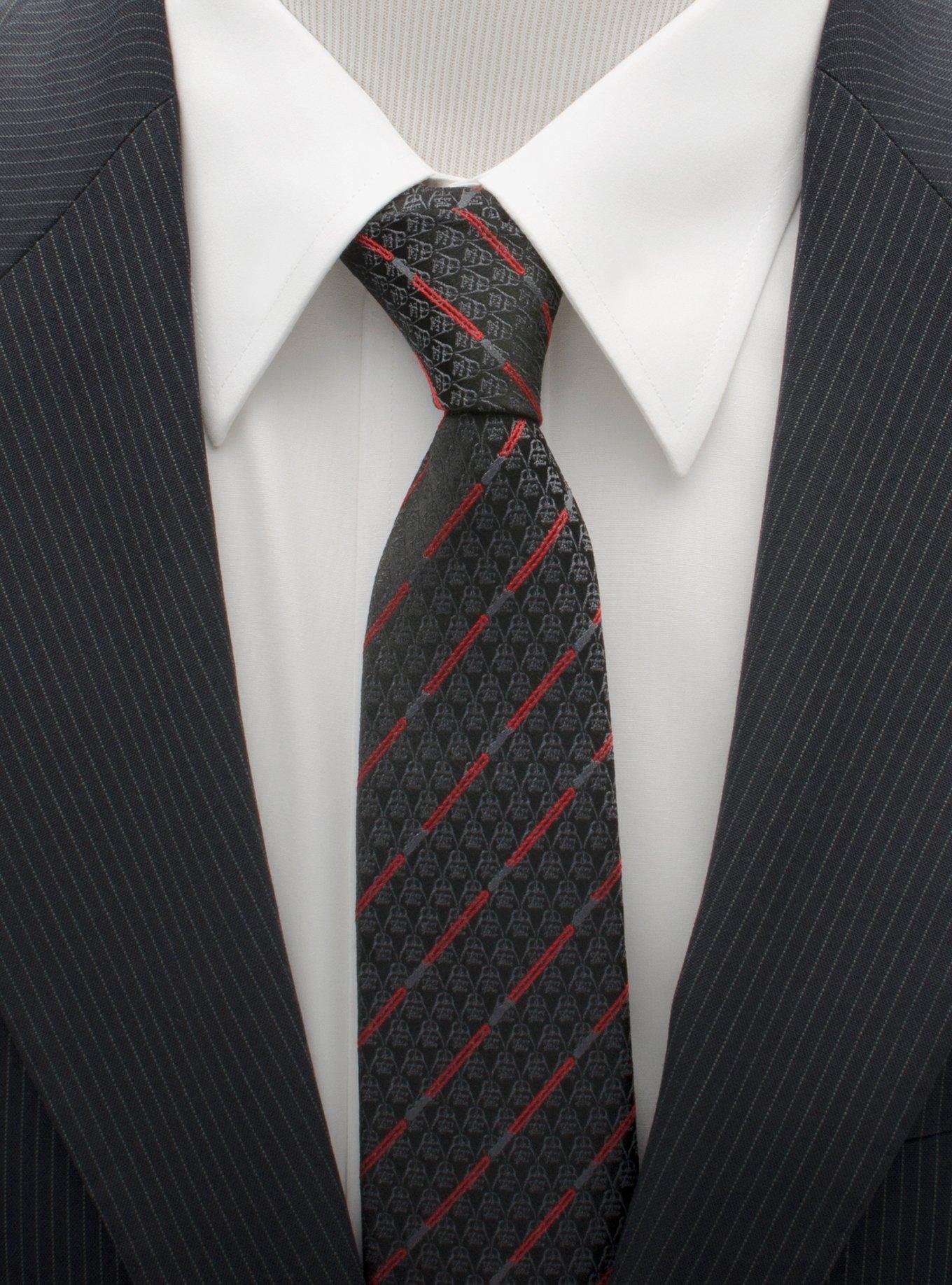 Star Wars Darth Vader Black Lightsaber Stripe Tie, , alternate