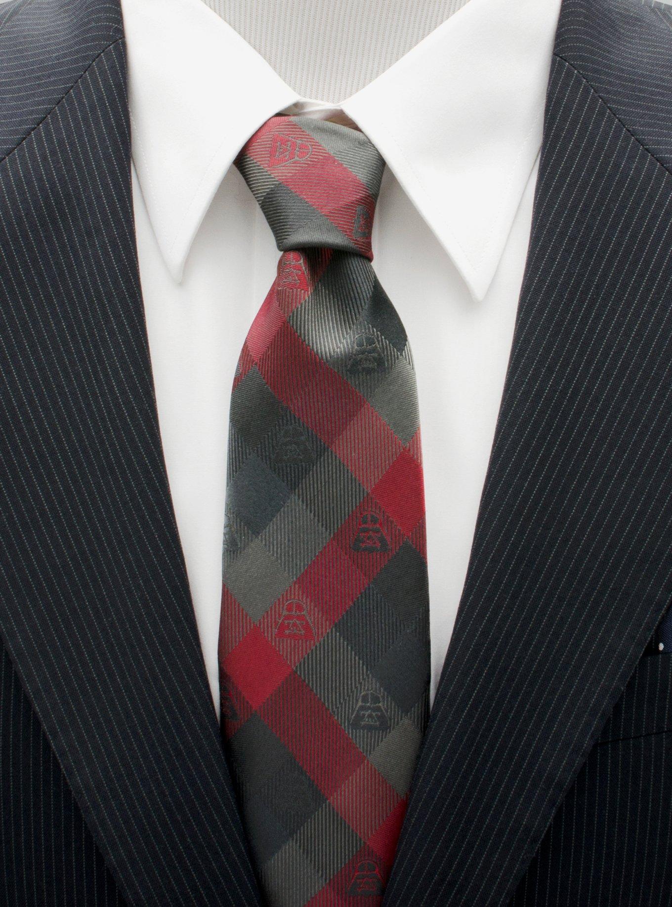 Star Wars Darth Vader Red Plaid Tie, , alternate