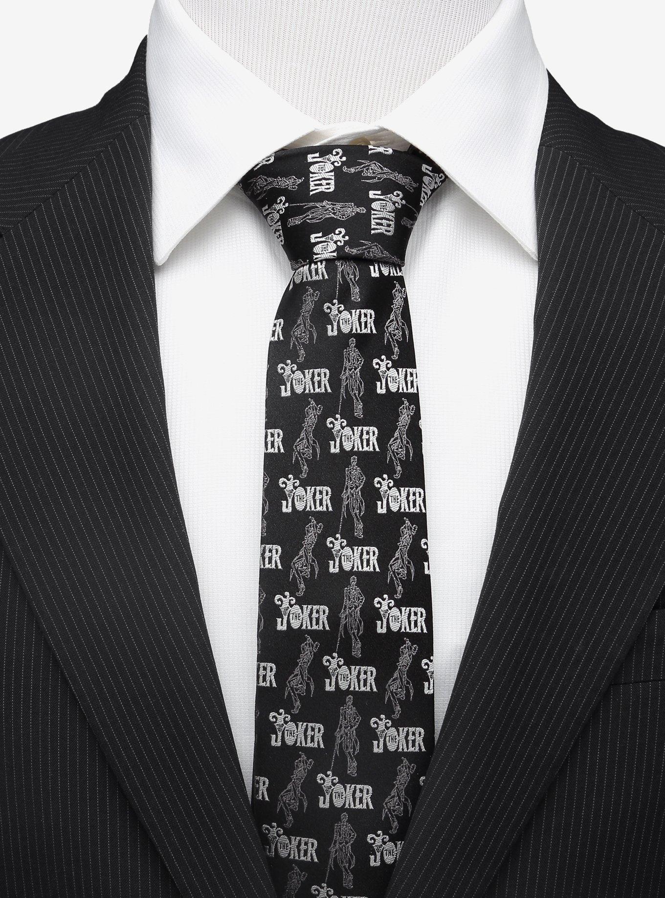 DC Comics Joker Pose Black Tie, , alternate