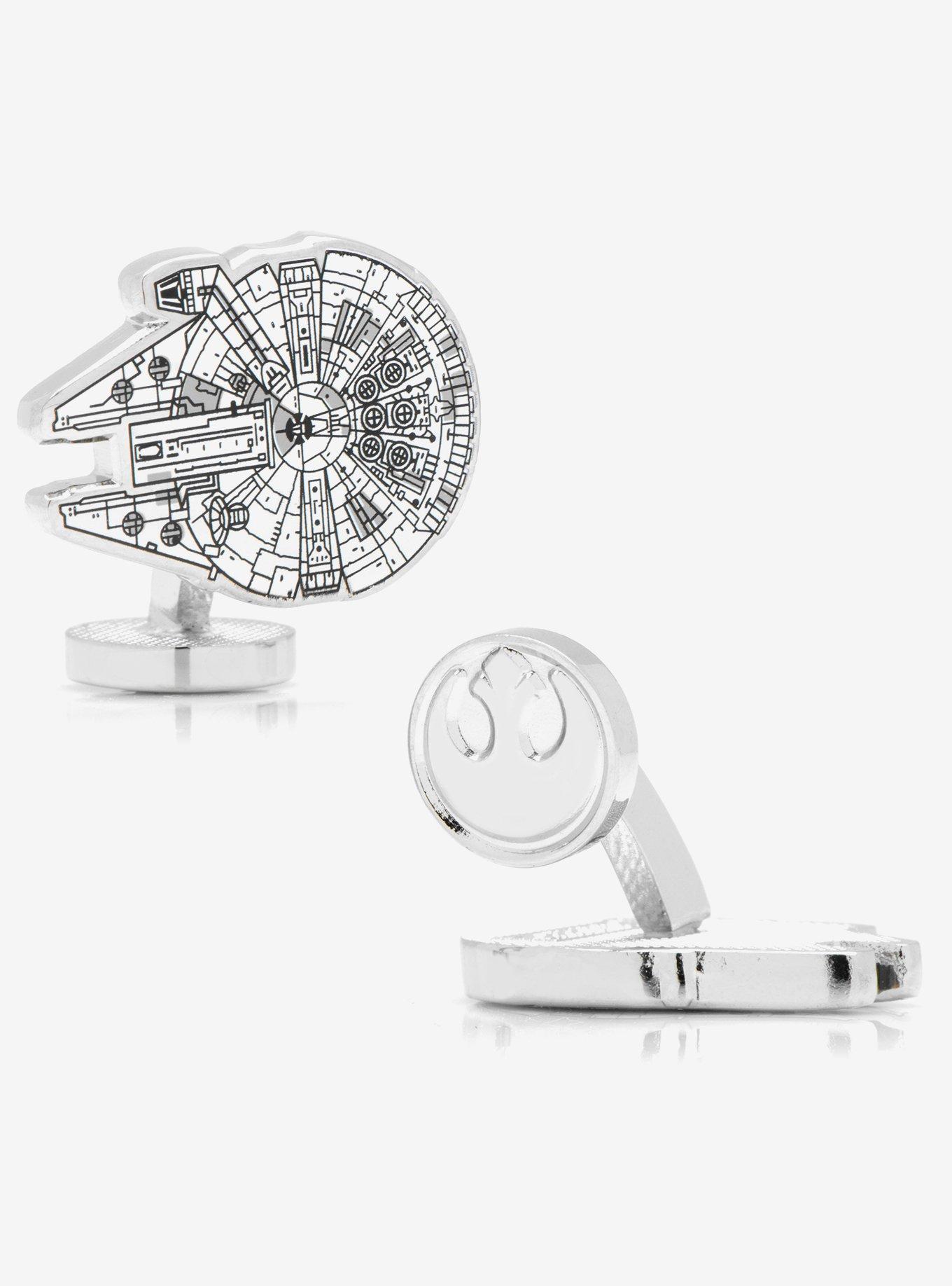 Star Wars Millennium Falcon Blueprint Cufflinks, , hi-res