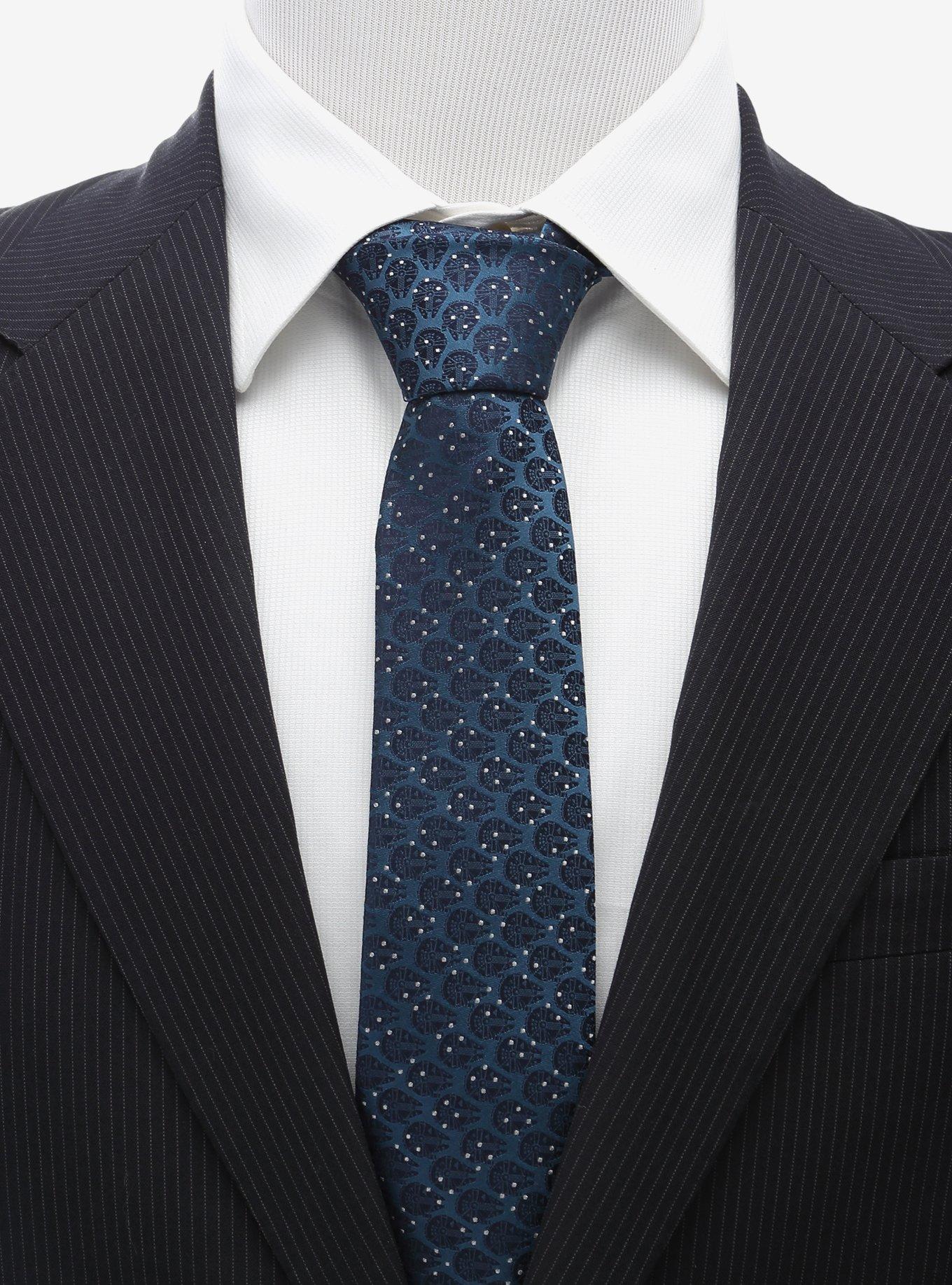 Star Wars Millennium Falcon Dot Blue Tie, , alternate - view 3
