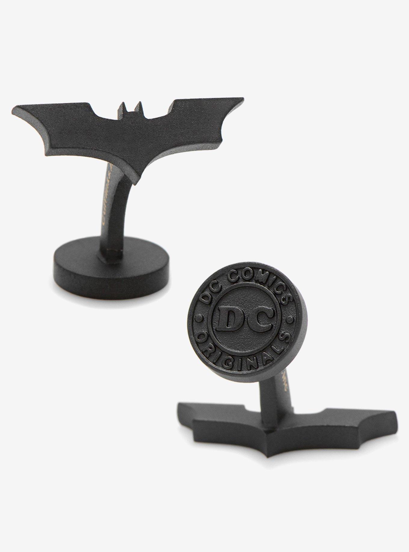 Dark Knight Satin Black Cufflinks, , alternate