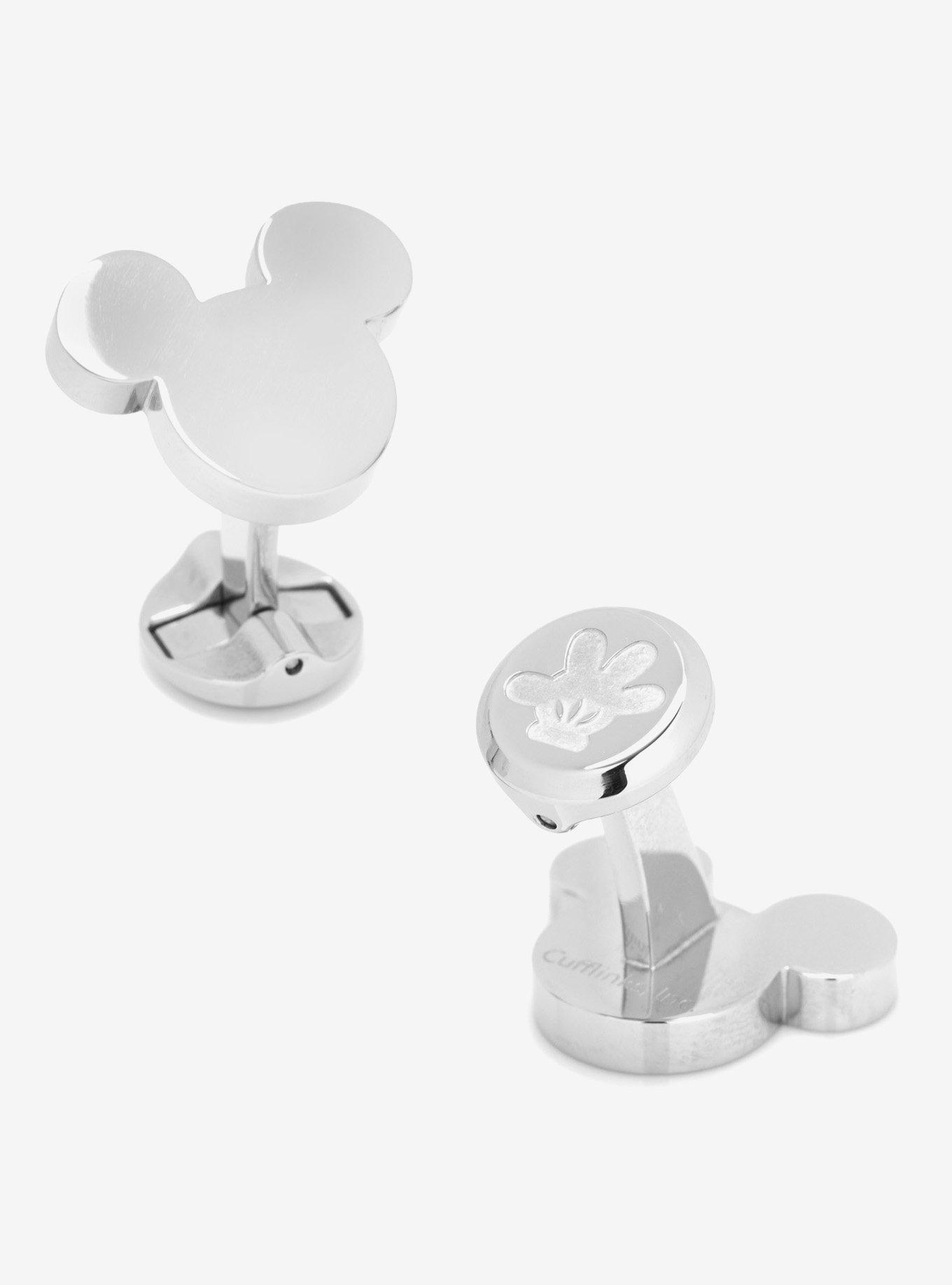 Disney Mickey Mouse Silhouette Stainless Steel Cufflinks, , hi-res