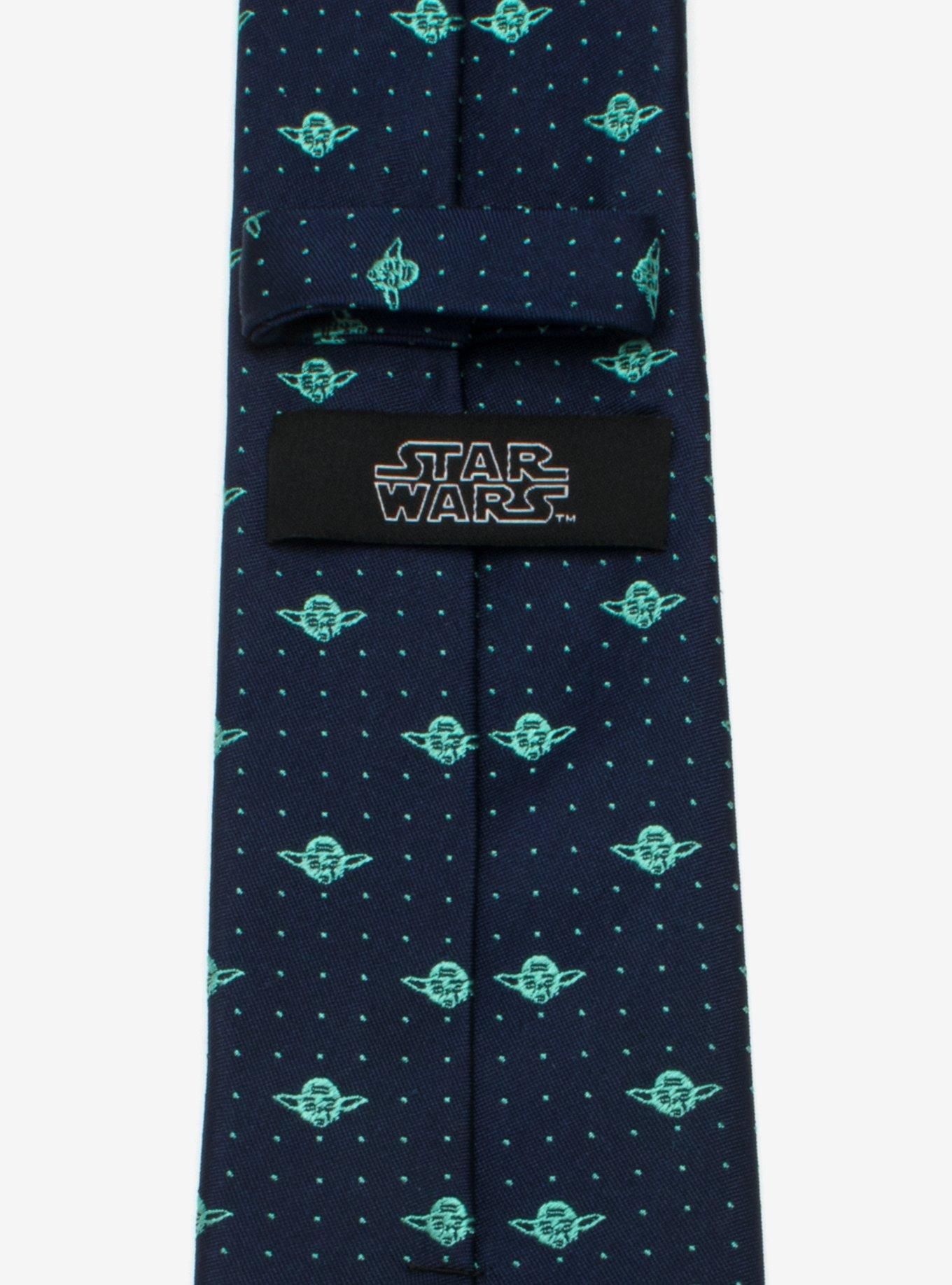Star Wars Yoda Dot Navy Tie, , alternate