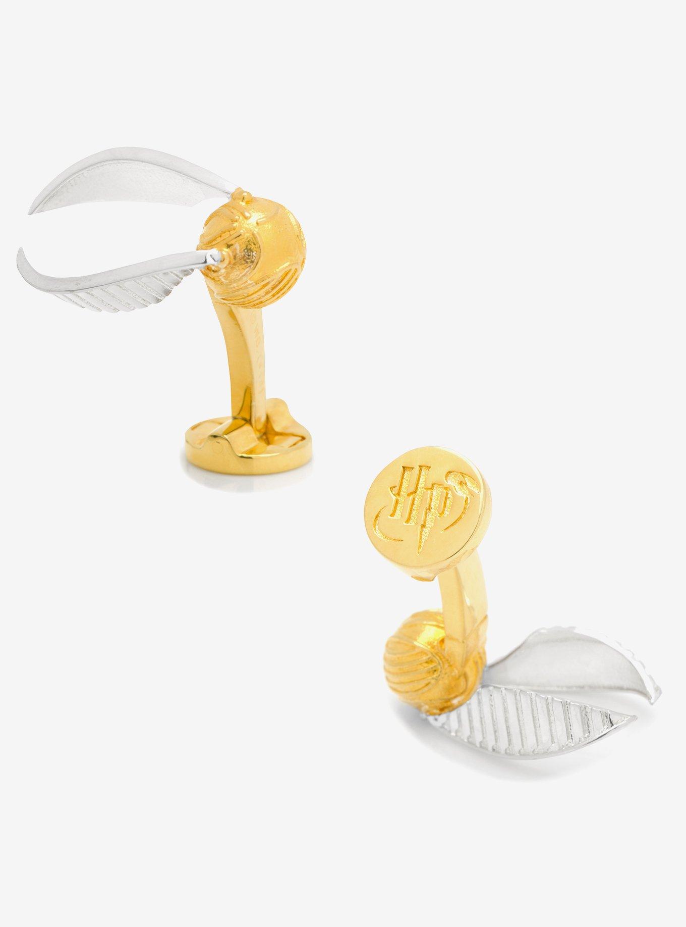 Harry Potter Golden Snitch 3D Cufflinks, , hi-res