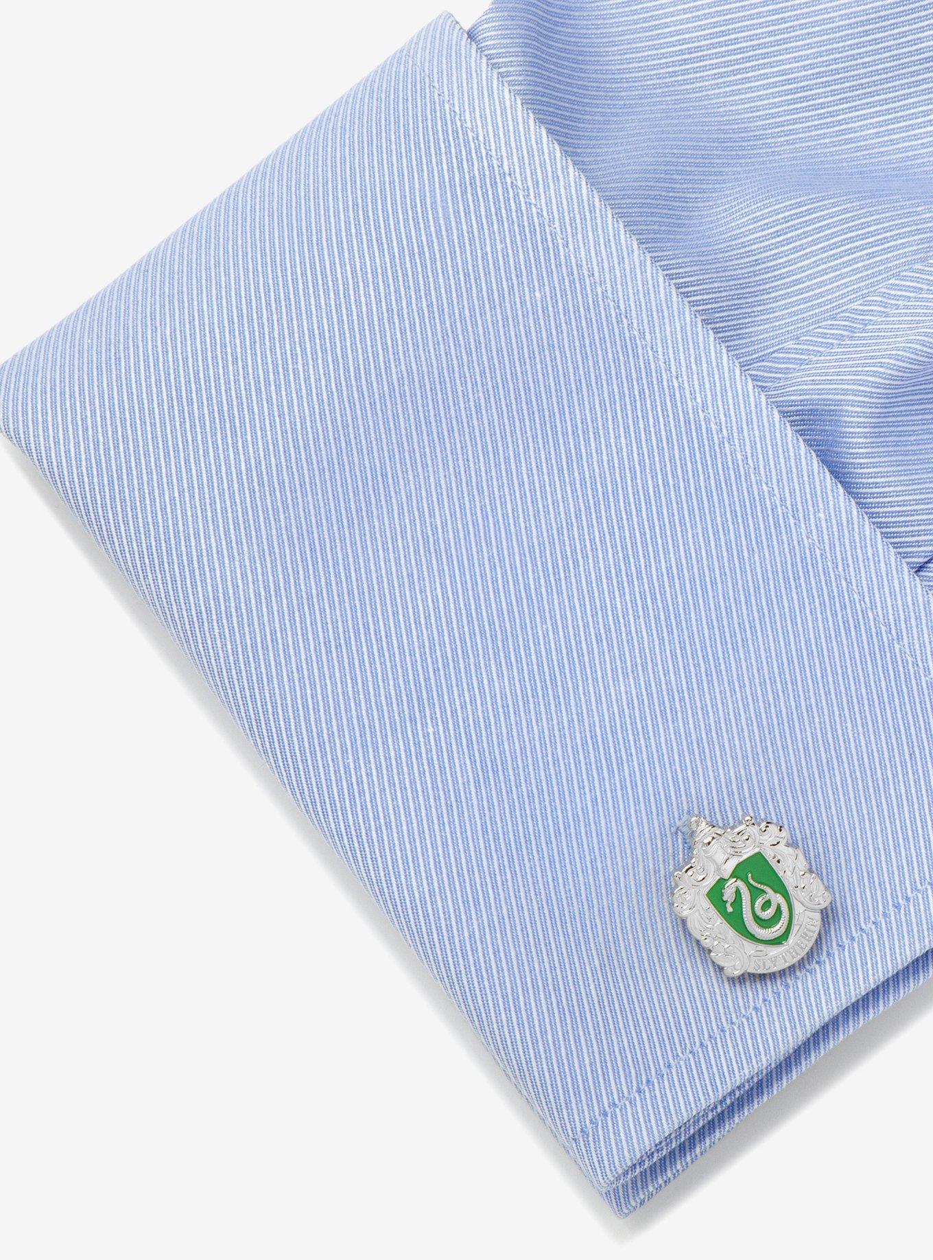 Harry Potter Slytherin Crest Cufflinks, , alternate