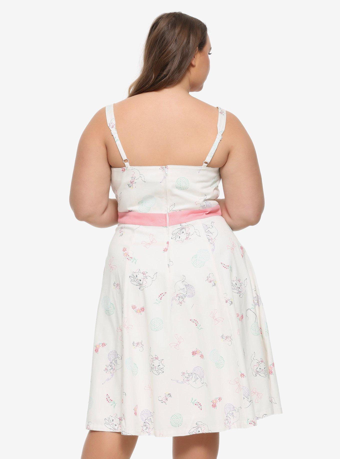 Her Universe Disney The Aristocats Marie Retro Dress Plus Size, MULTI, alternate
