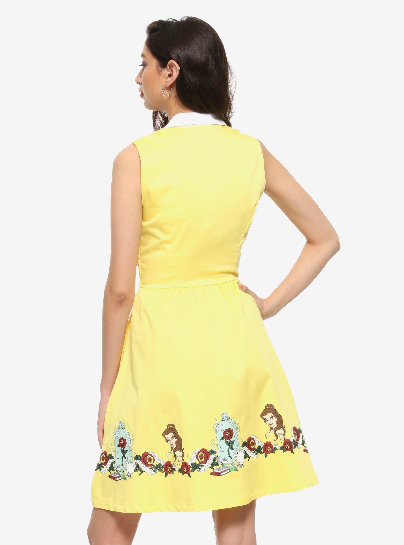 Her Universe Disney Beauty And The Beast Belle Retro Dress, MULTI, alternate