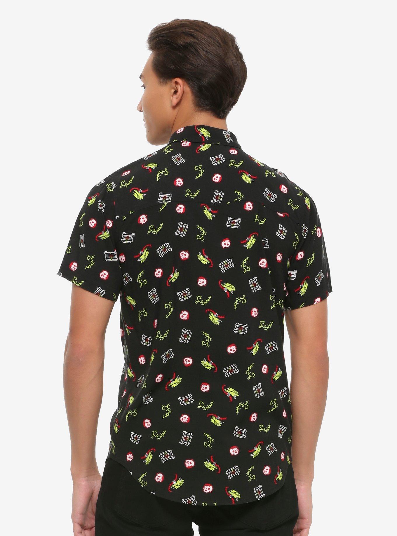 Our Universe Disney Snow White And The Seven Dwarfs Evil Queen Icons Woven Button-Up, MULTI, alternate